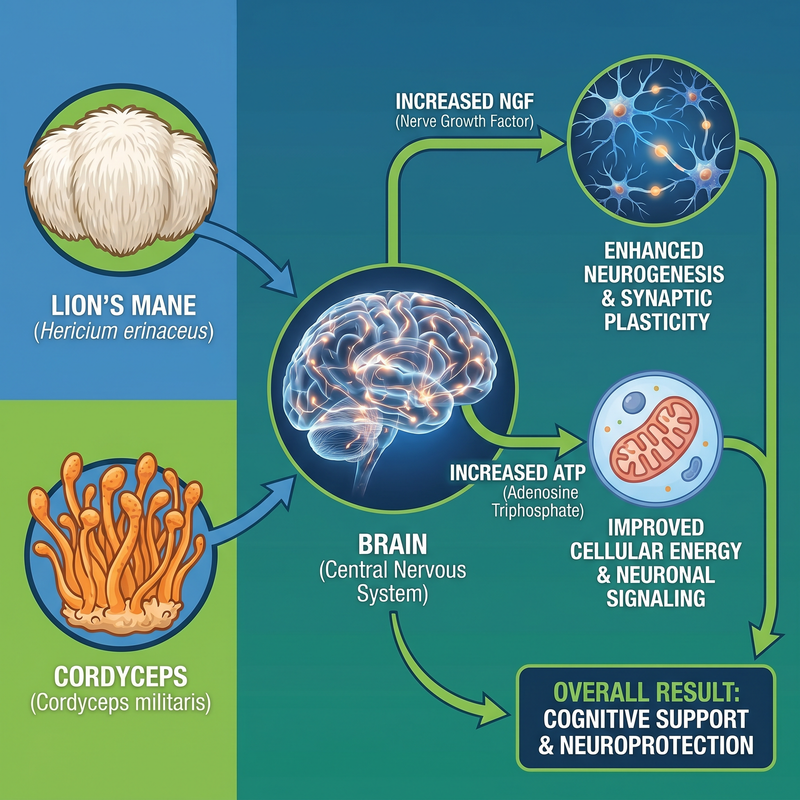 2. Lion's Mane: The Mushroom That Directly Supports Your Brain's Ability to Focus 🦁